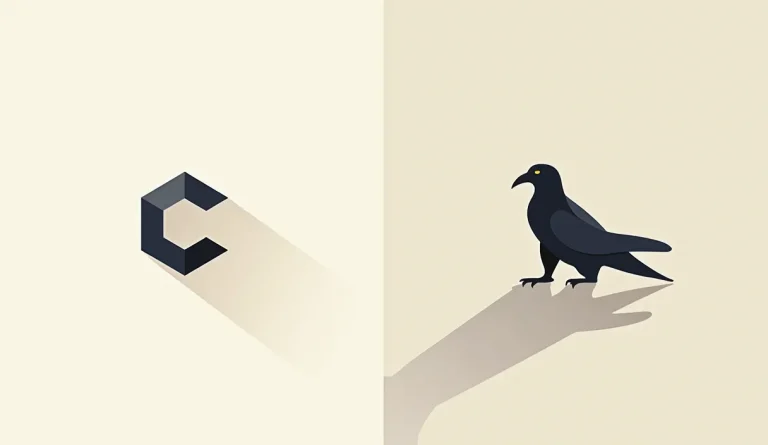 Ilustración de un logo proyectando una sombra de una corona, simbolizando que una estrategia de branding es más grande que la identidad visual.