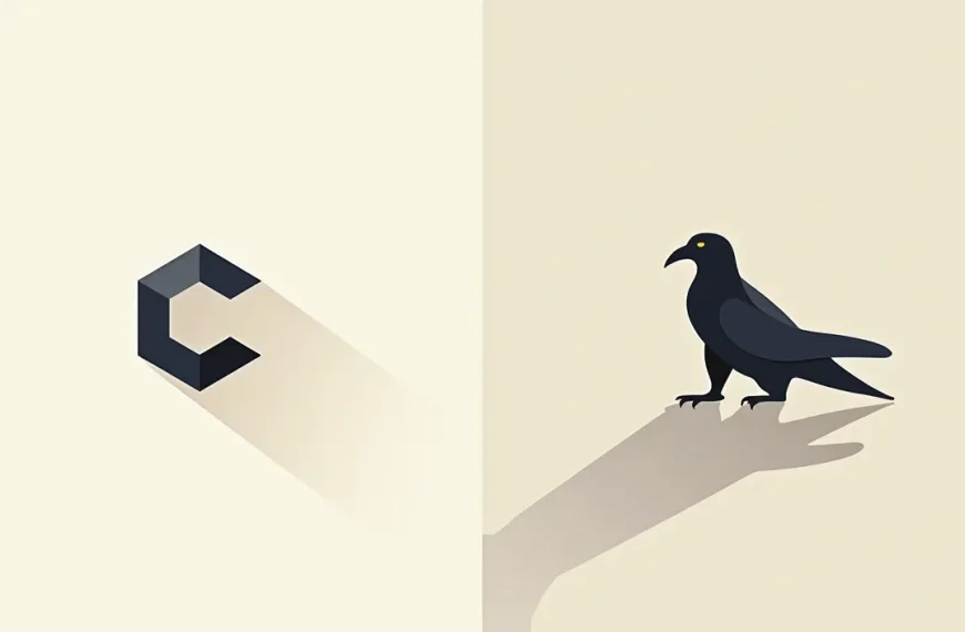 Ilustración de un logo proyectando una sombra de una corona, simbolizando que una estrategia de branding es más grande que la identidad visual.