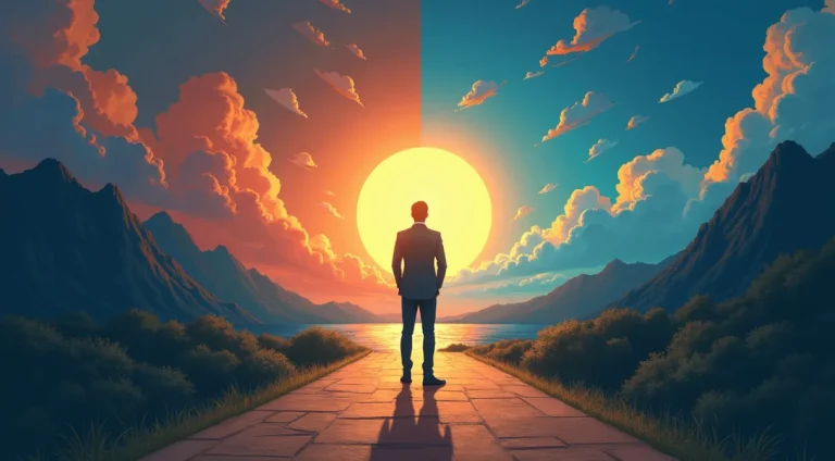 Dueño de negocio eligiendo entre el camino de un socio estratégico de marketing y el de un simple ejecutor de tareas.