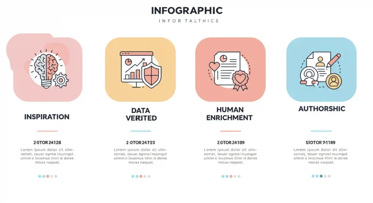 Infografía del Marco de Confianza IDEA para el uso ético de la IA: Inspiración, Datos, Enriquecimiento y Autoría.