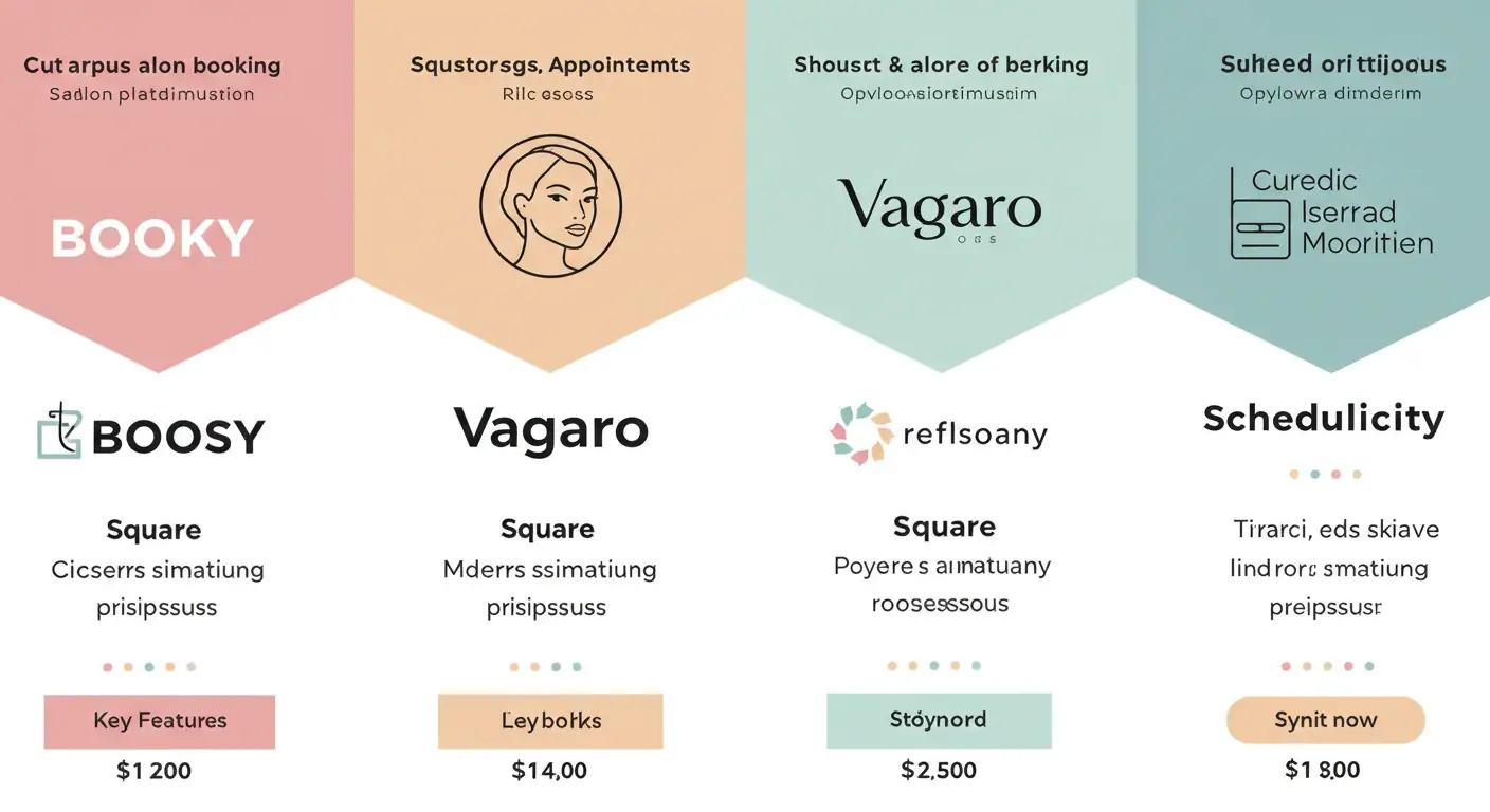 Comparativa de las mejores plataformas de citas online para salones en California: Booksy, Vagaro, Square y Schedulicity