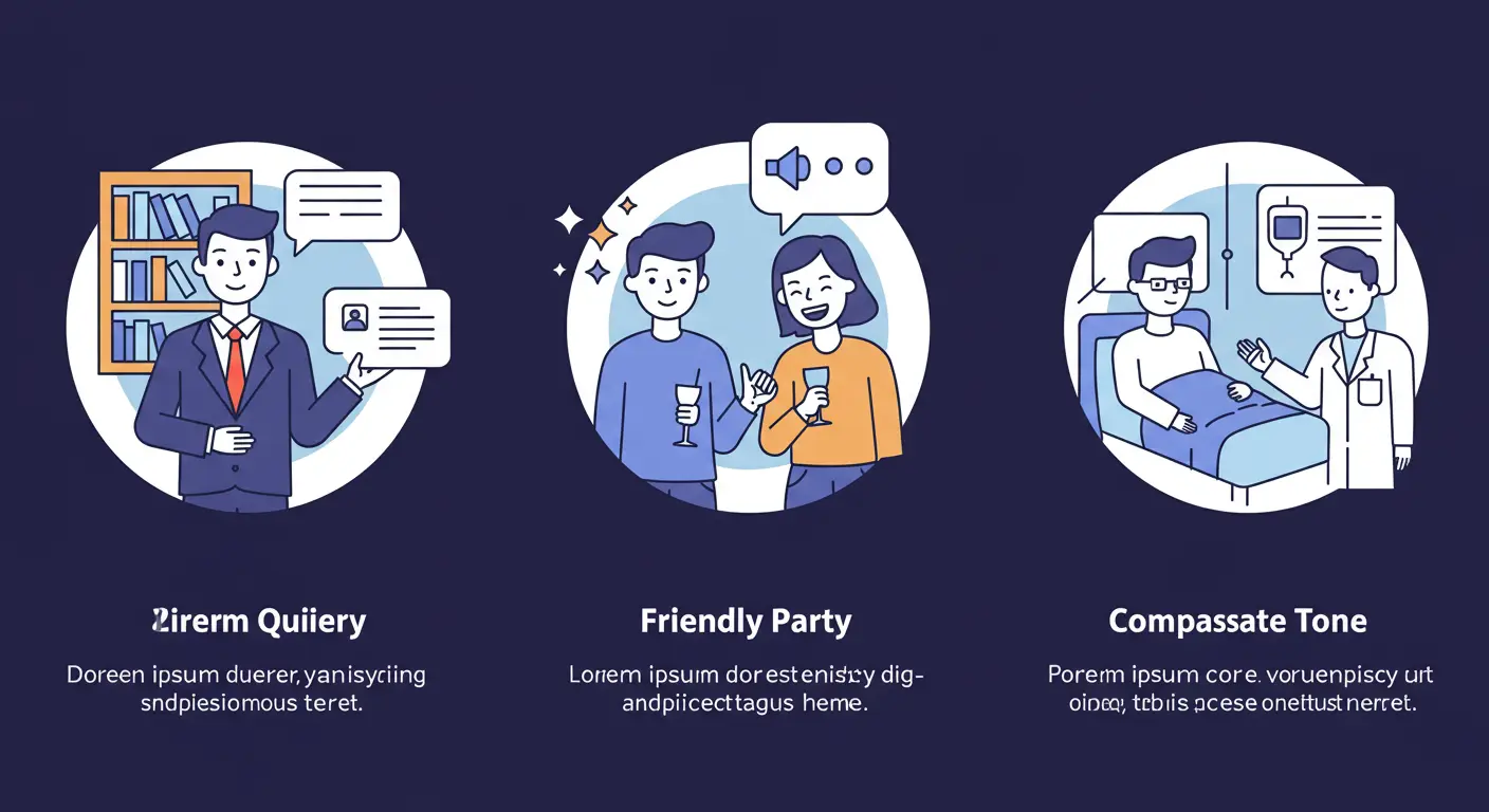 Ilustración que explica la diferencia entre la Voz de Marca (la personalidad constante) y el Tono de Marca (la adaptación a la situación).