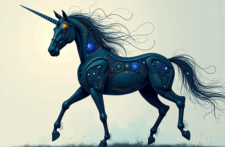 Ilustración del Método Centauro, fusionando la estrategia humana con el poder de la IA para un keyword research superior.