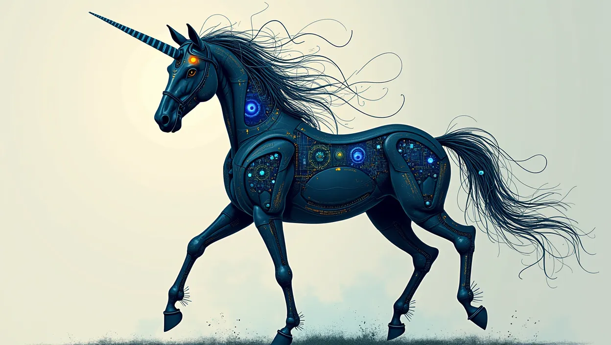 El método centauro para keyword research combinando inteligencia humana y artificial, mostrando la fusión perfecta entre estrategia y tecnología